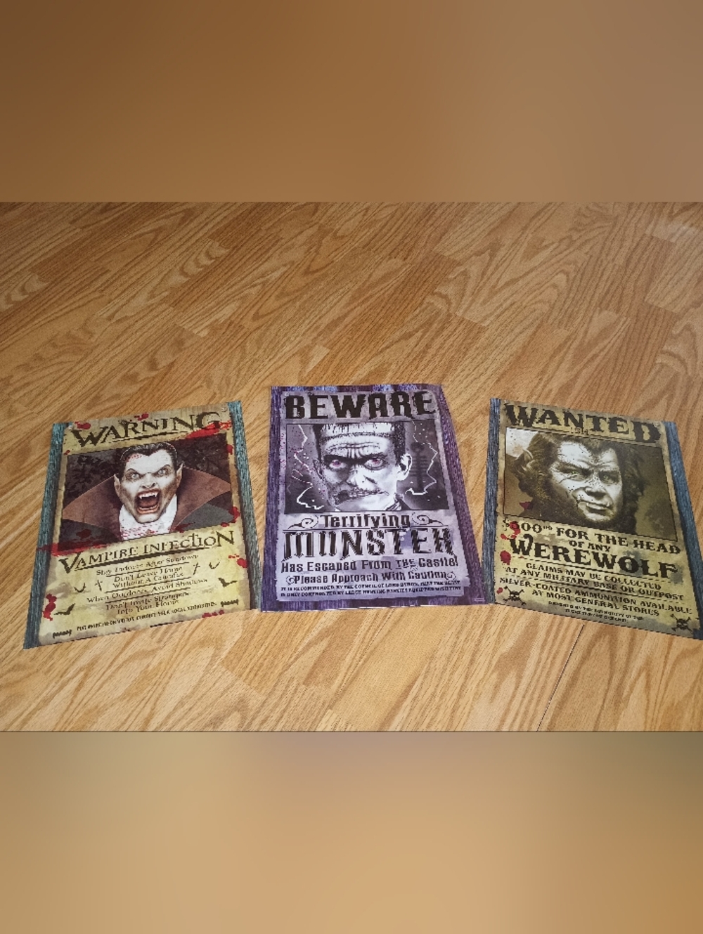 Halloween "Wanted" Posters.